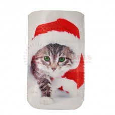 CAPA SAQUE RÁPIDO IPHONE 3GS/4G GATO NOEL